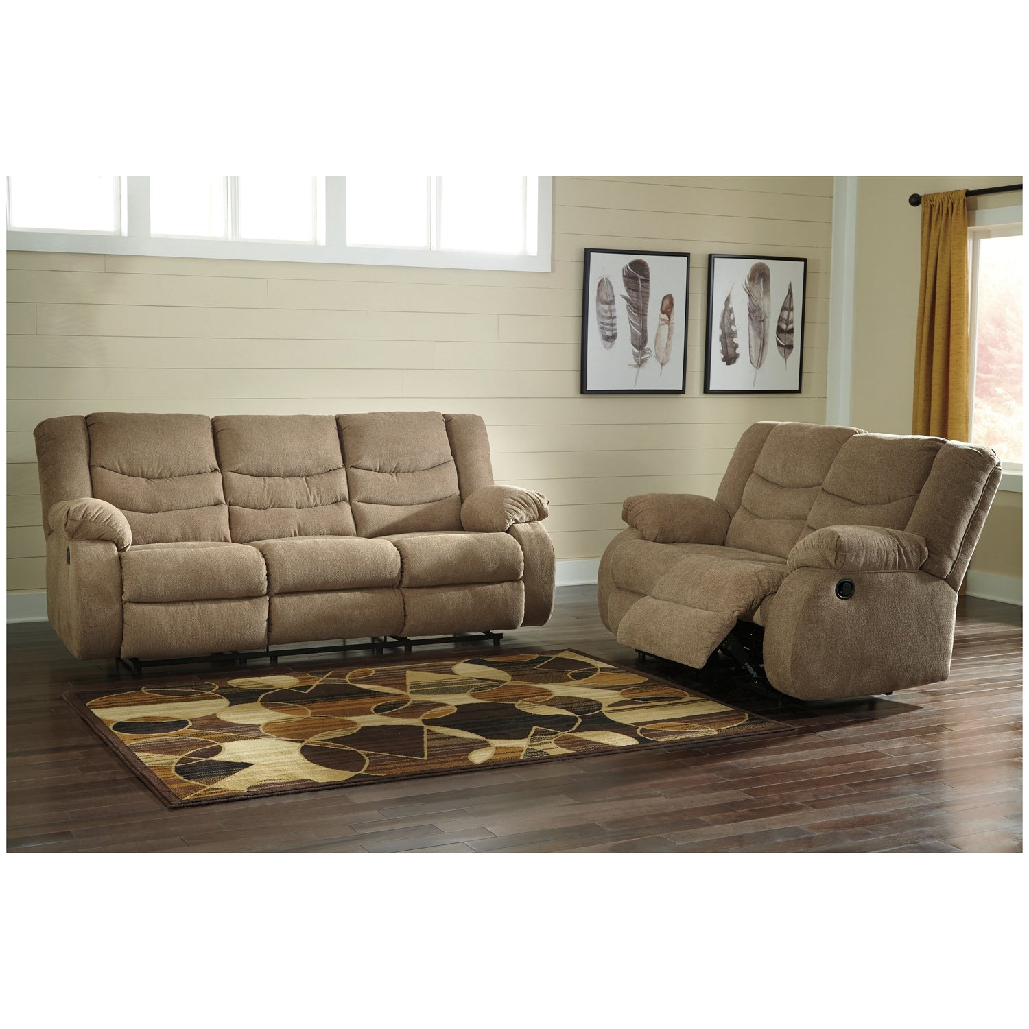 Tulen Reclining Sofa and Loveseat Ash-98604U1