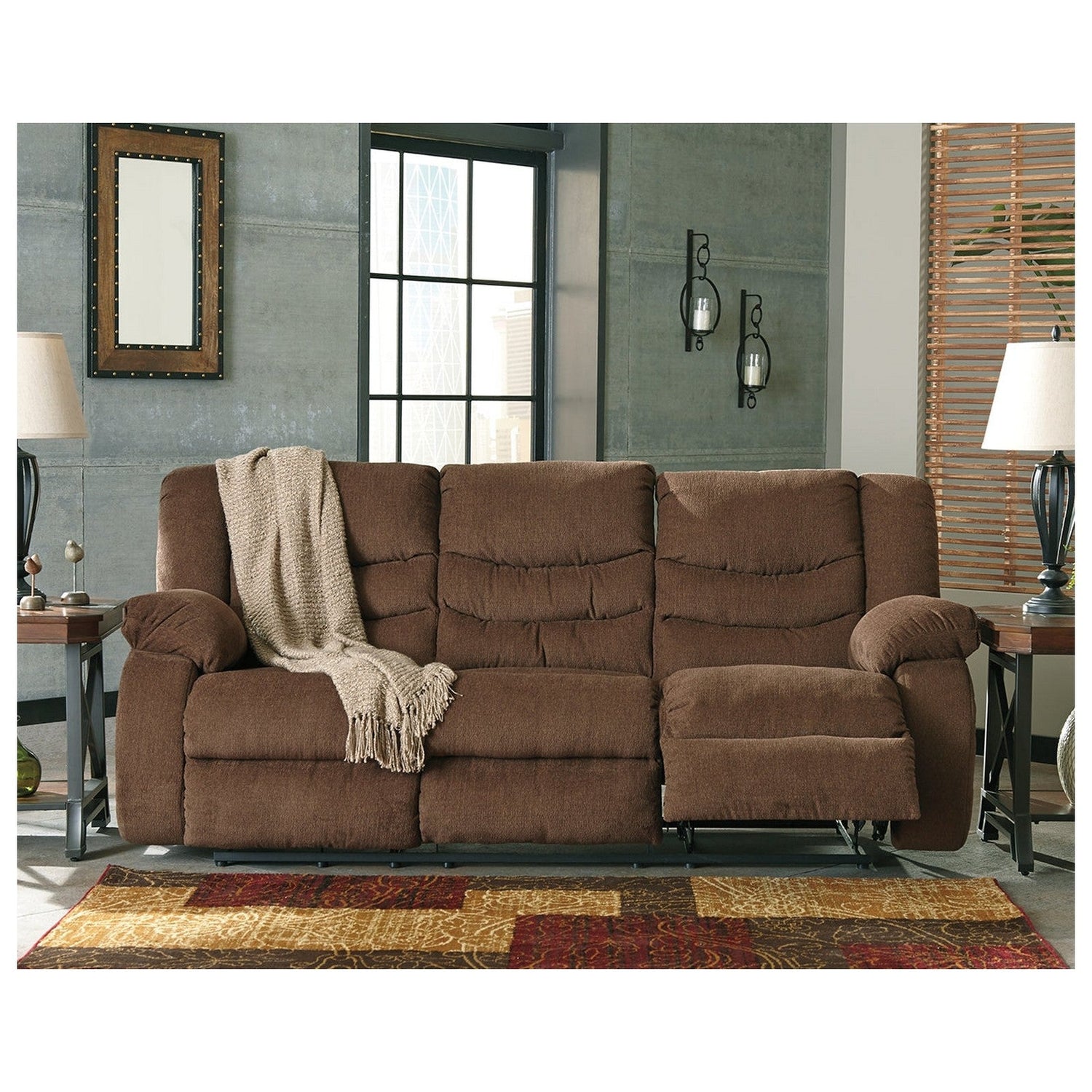 Tulen Reclining Sofa and Loveseat Ash-98605U1