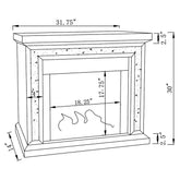 Lorelai Rectangular Freestanding Fireplace Mirror 991047