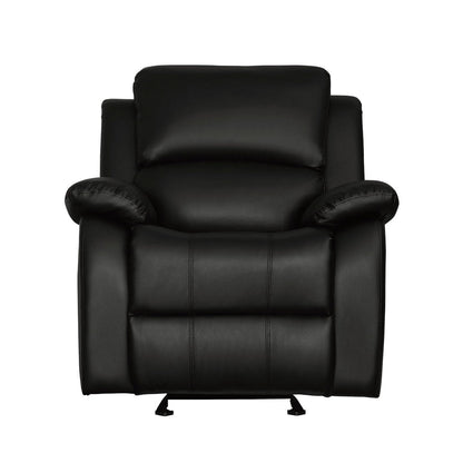 GLDR RCLNR CHAIR, BLACK P/U 9928BLK-1