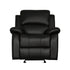 GLDR RCLNR CHAIR, BLACK P/U 9928BLK-1