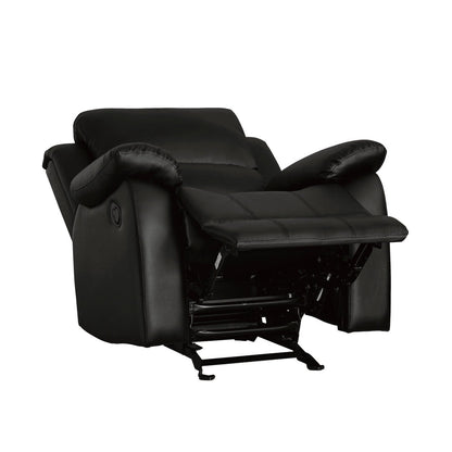 GLDR RCLNR CHAIR, BLACK P/U 9928BLK-1