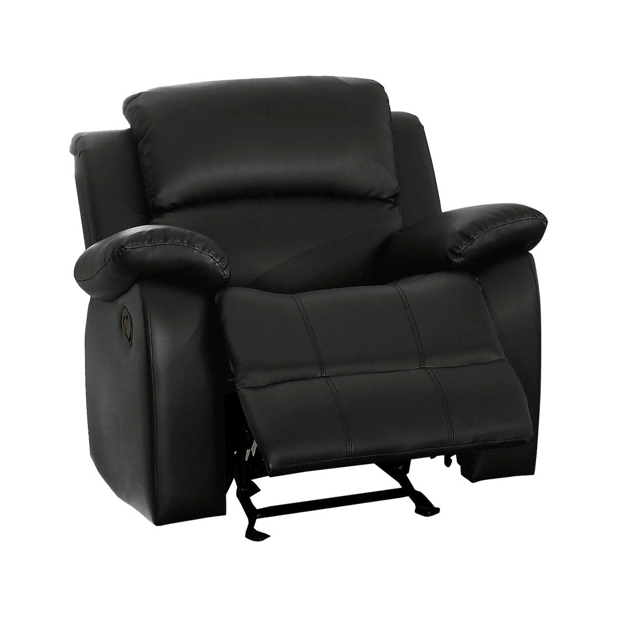 GLDR RCLNR CHAIR, BLACK P/U 9928BLK-1