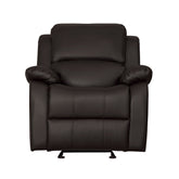 GLDR RCLNR CHAIR, DARK BROWN P/U 9928DBR-1