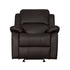 GLDR RCLNR CHAIR, DARK BROWN P/U 9928DBR-1