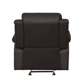 GLDR RCLNR CHAIR, DARK BROWN P/U 9928DBR-1