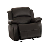 GLDR RCLNR CHAIR, DARK BROWN P/U 9928DBR-1