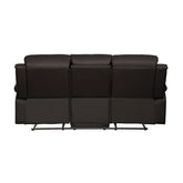 D. RCLNR SOFA W/ DROP DOWN CUP HOLDERS 9928DBR-3