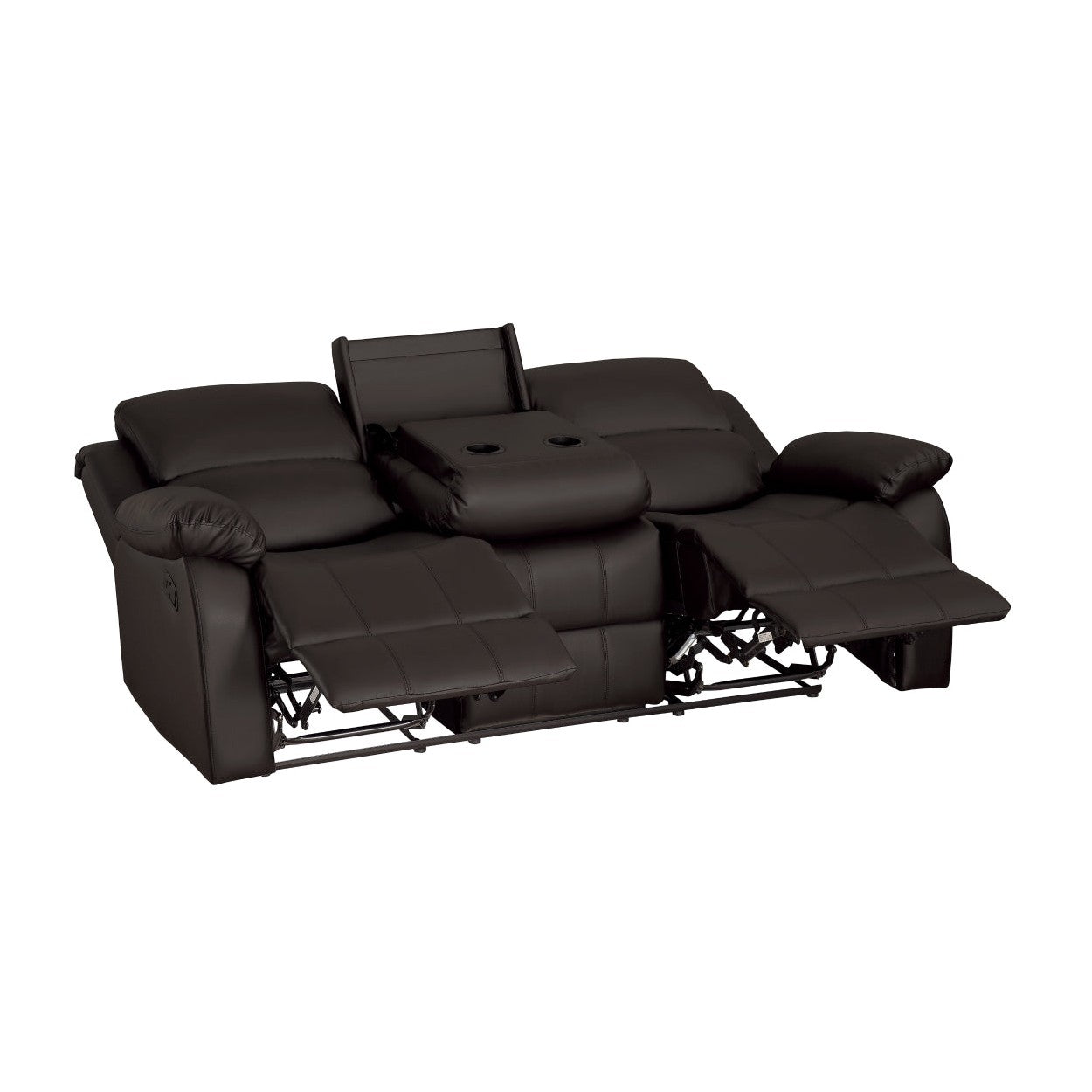 D. RCLNR SOFA W/ DROP DOWN CUP HOLDERS 9928DBR-3