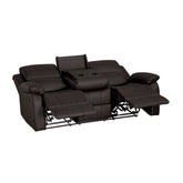 D. RCLNR SOFA W/ DROP DOWN CUP HOLDERS 9928DBR-3