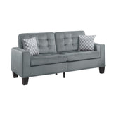 SOFA, 2 PILLOWS, GRAY 100% POLYESTER 9957GY-3