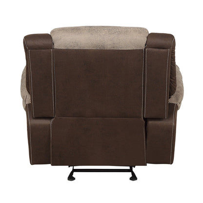 GLIDER RECLINING CHAIR, POLISHED MICROFIBER 9980-1