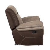 GLIDER RECLINING CHAIR, POLISHED MICROFIBER 9980-1