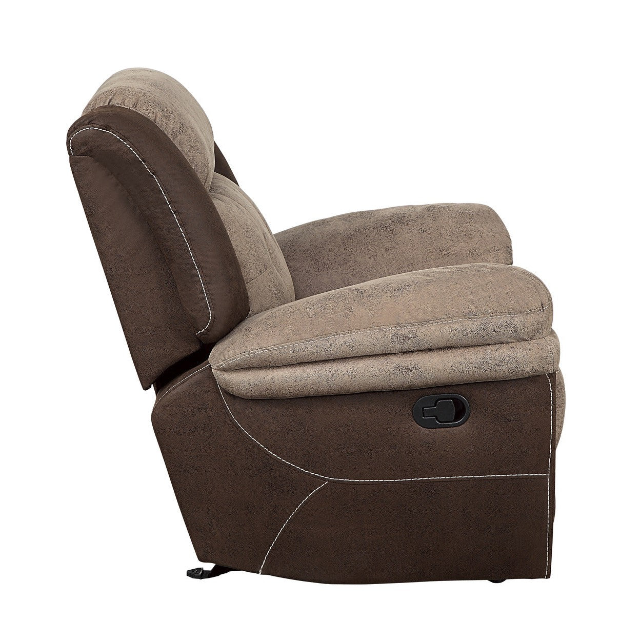 GLIDER RECLINING CHAIR, POLISHED MICROFIBER 9980-1