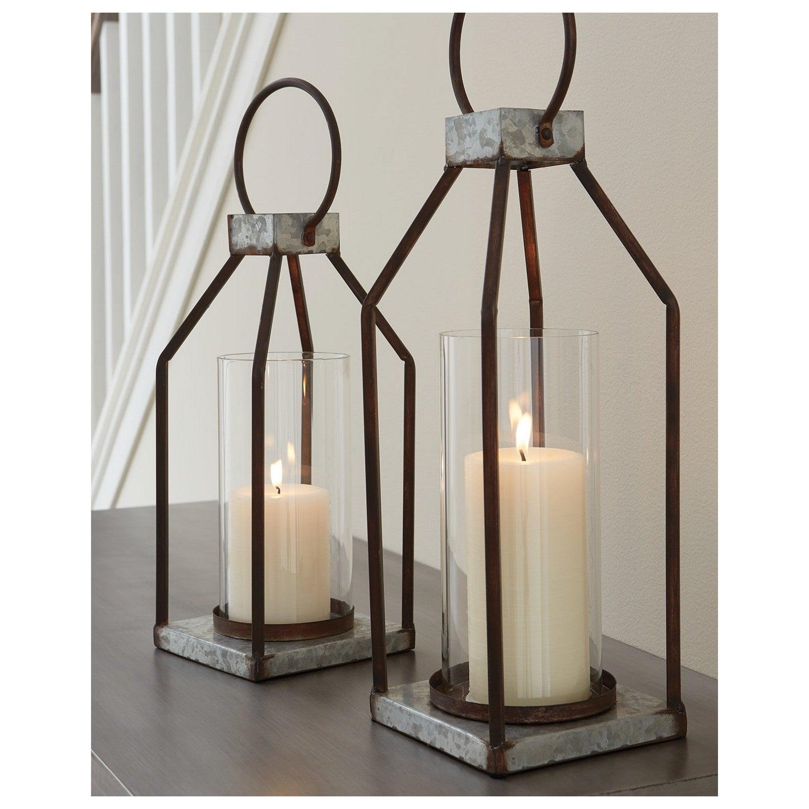 Diedrick Lantern (Set of 2) Ash-A2000346