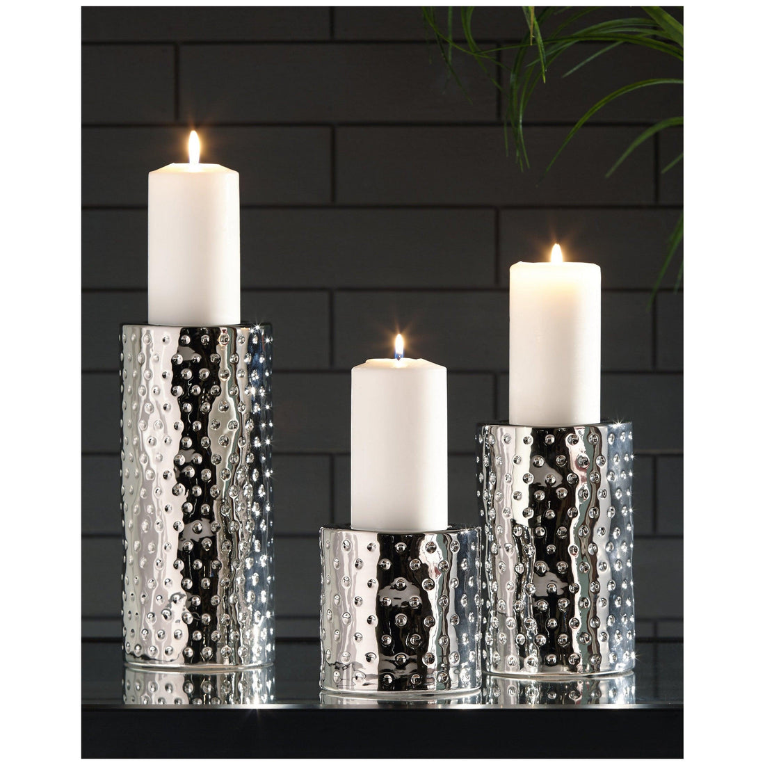 Marisa Candle Holder (Set of 3) Ash-A2000460