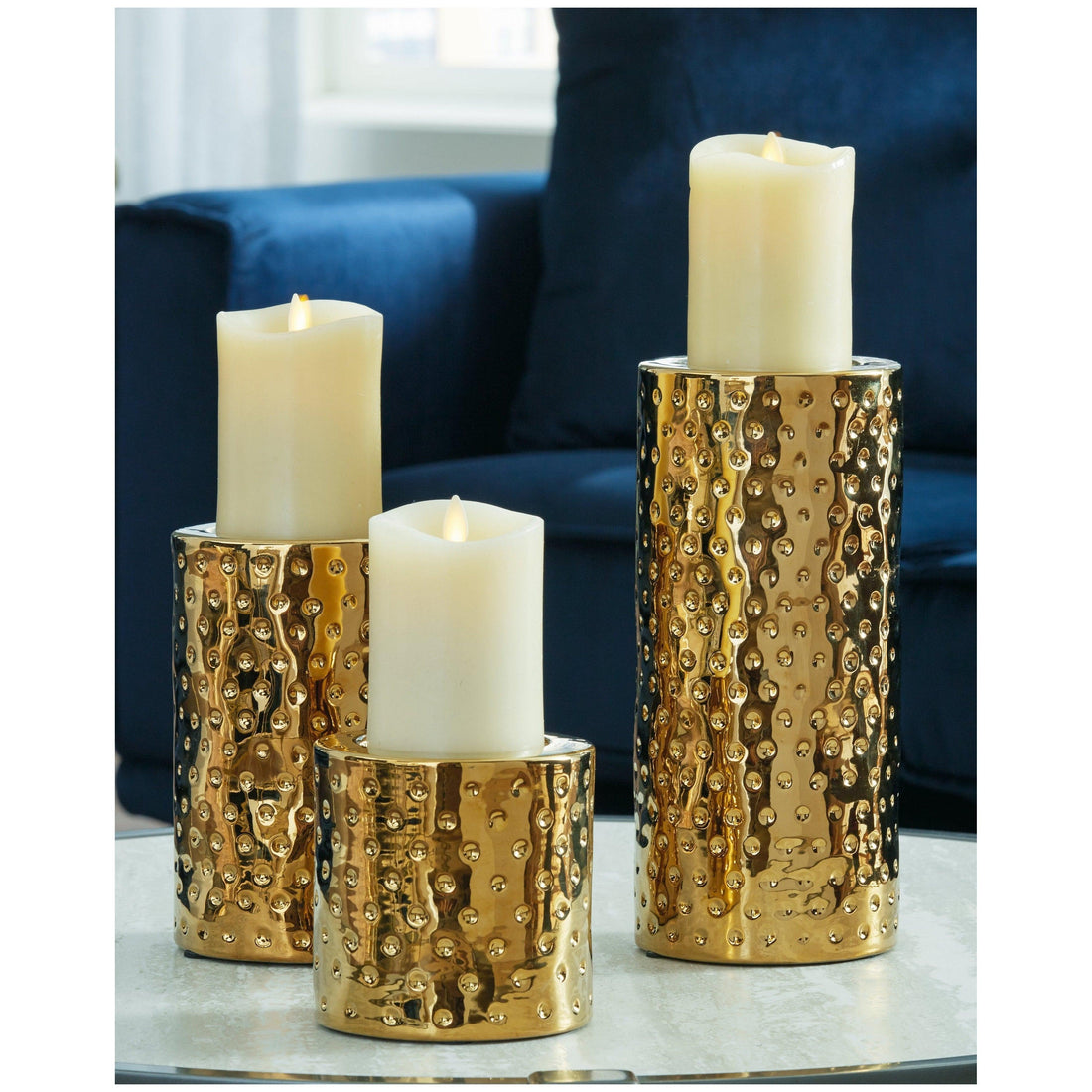 Marisa Candle Holder (Set of 3) Ash-A2000461