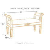 Realyn Accent Bench Ash-A3000157