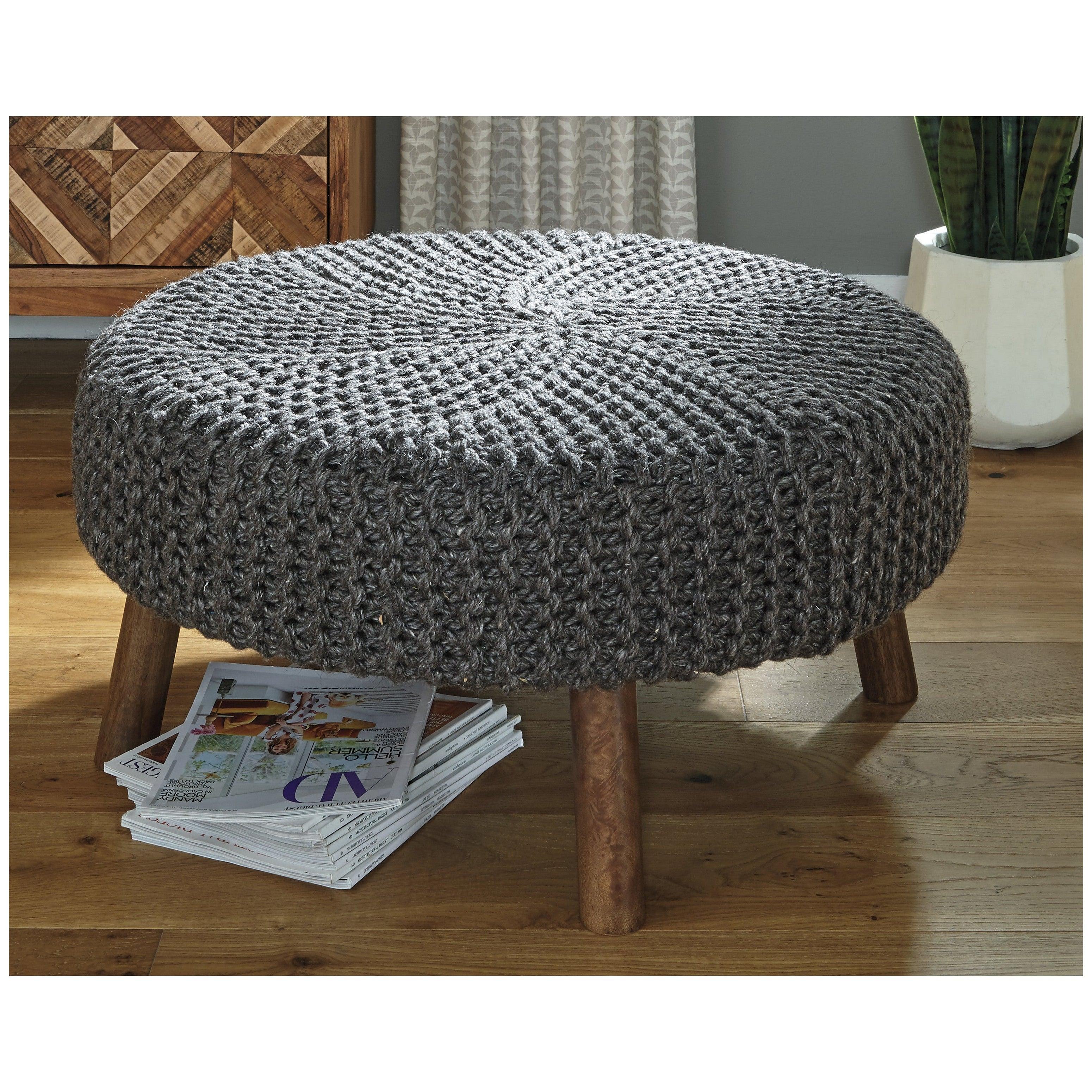 Jassmyn Oversized Accent Ottoman Ash-A3000216