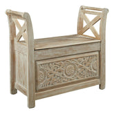 Fossil Ridge Accent Bench Ash-A4000001