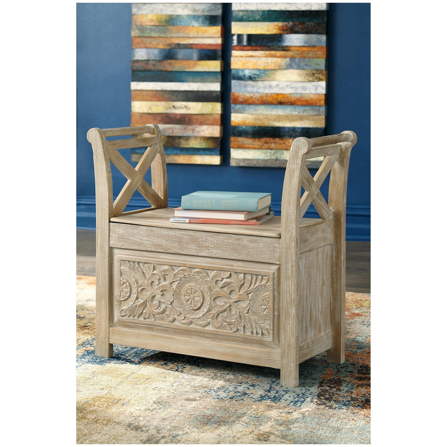 Fossil Ridge Accent Bench Ash-A4000001