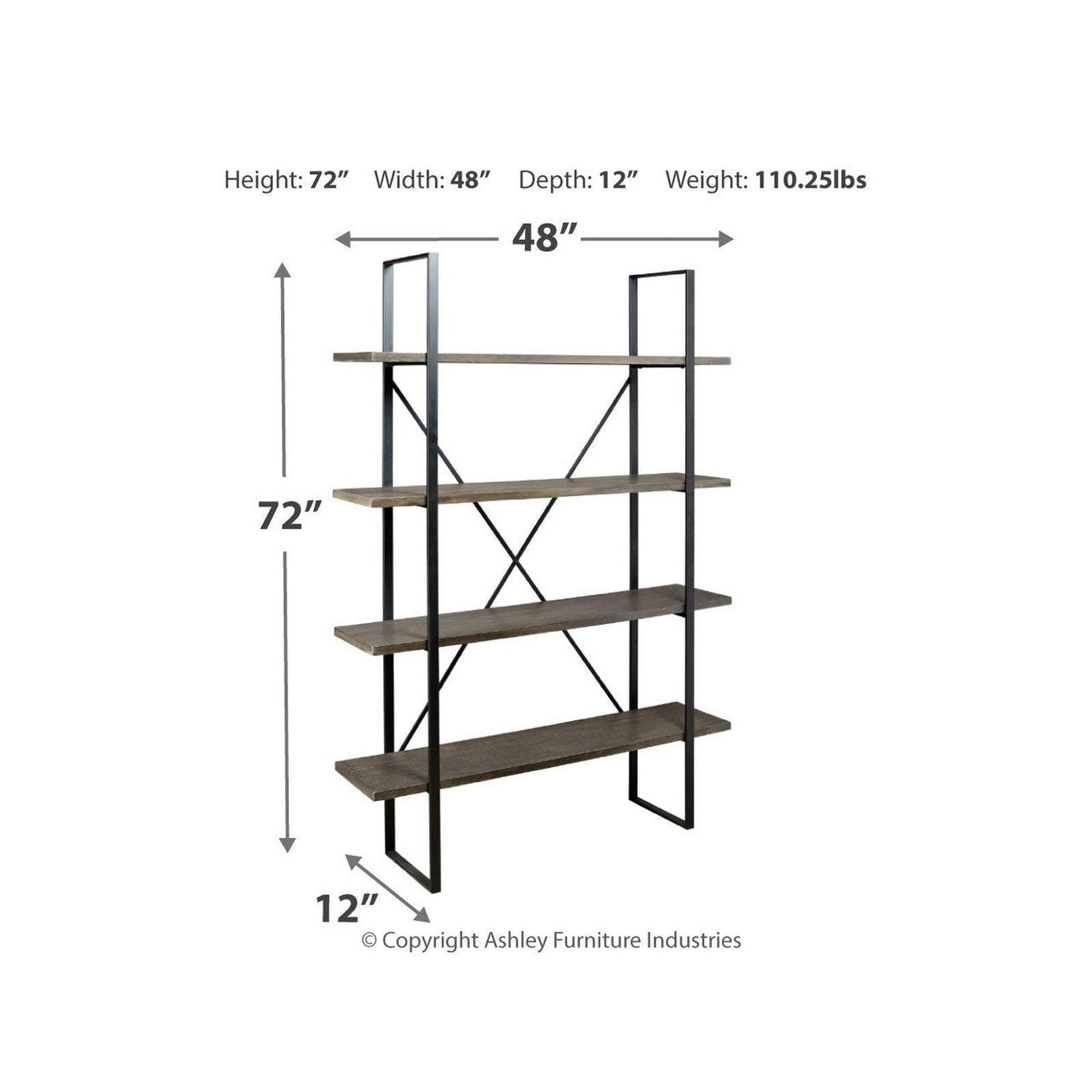 Gilesgrove Bookcase Ash-A4000017