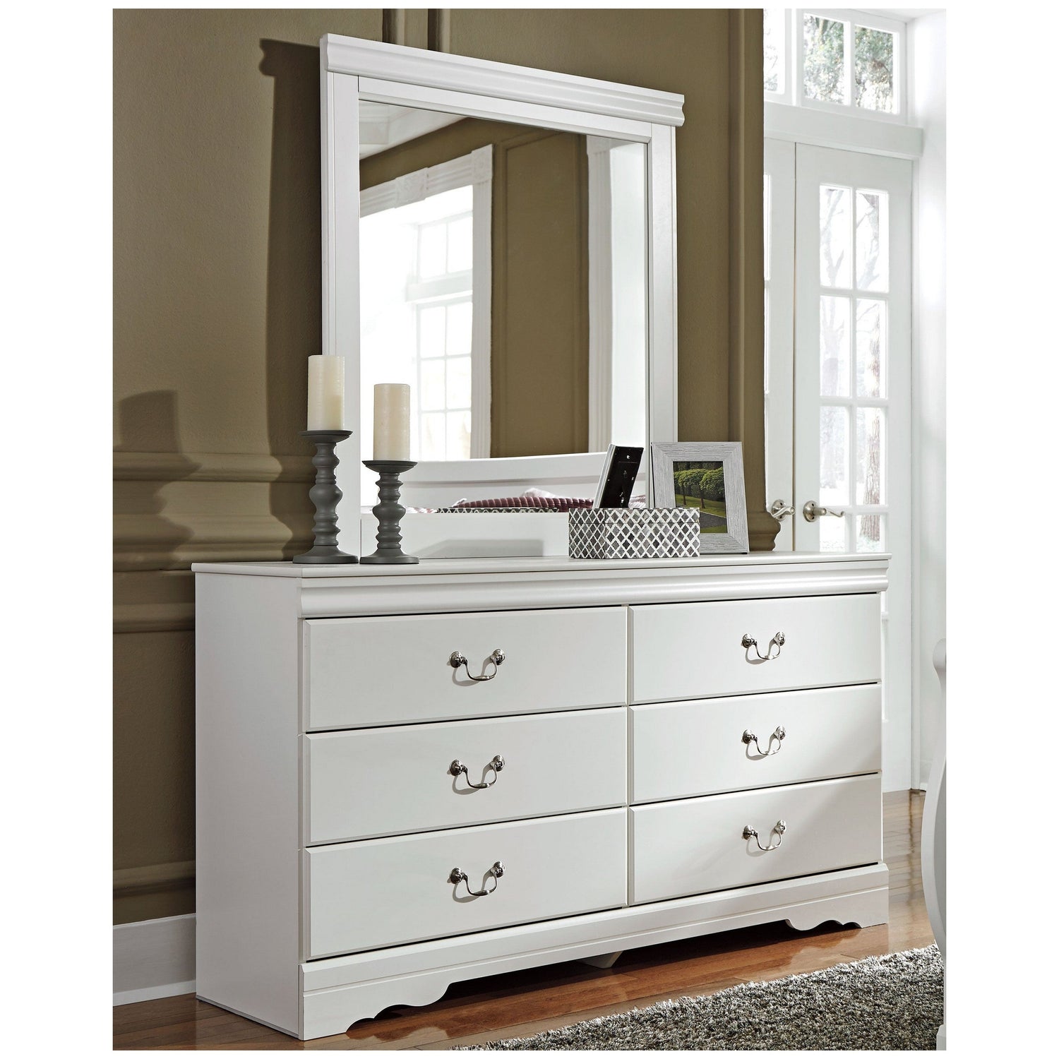 Anarasia Dresser and Mirror Ash-B129B3