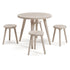 Blariden Table and Chairs (Set of 5) Ash-B008-125