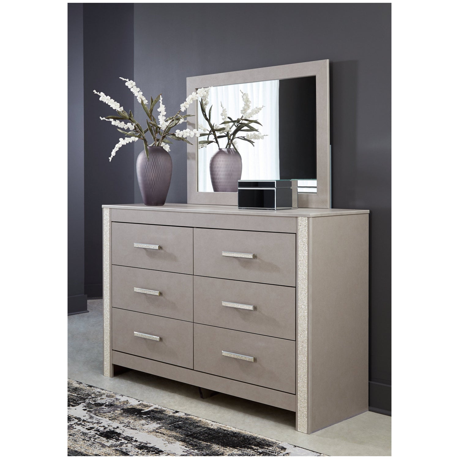 Surancha Dresser and Mirror Ash-B1145B1