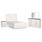 Senniberg Full Panel Bed, Dresser, Mirror and Nightstand Ash-B1191B16