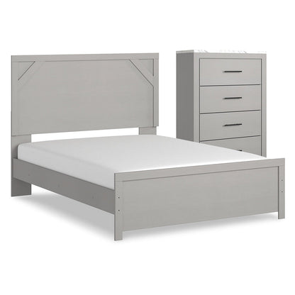 Cottonburg Queen Panel Bed and Chest Ash-B1192B13