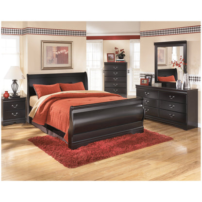 Huey Vineyard Queen Sleigh Bed with Dresser, Mirror, Chest and Nightstand Ash-B128B24