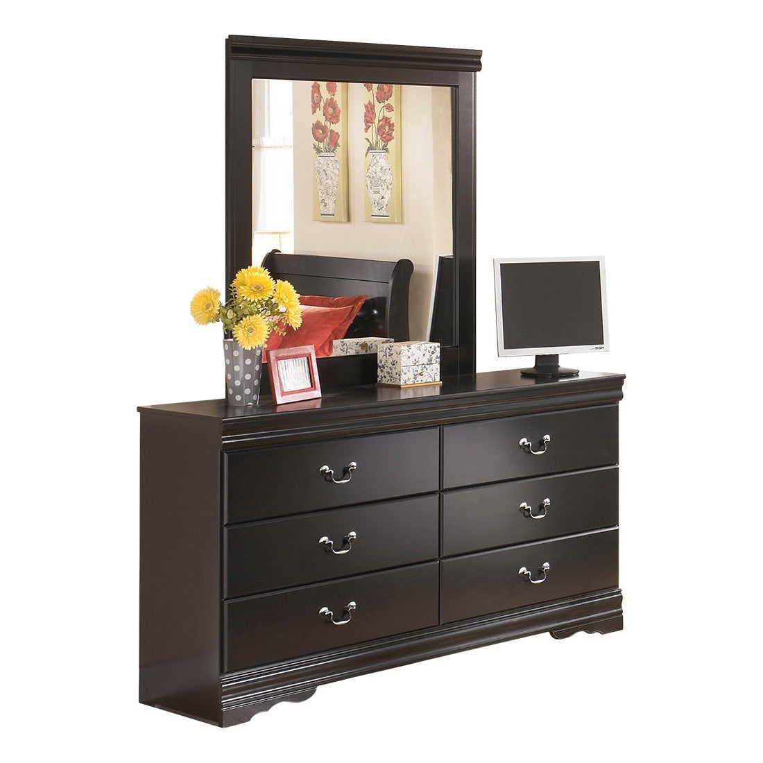 Huey Vineyard Dresser and Mirror Ash-B128B1