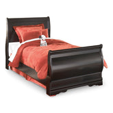 Huey Vineyard Full Sleigh Bed with Dresser and Mirror Ash-B128B10