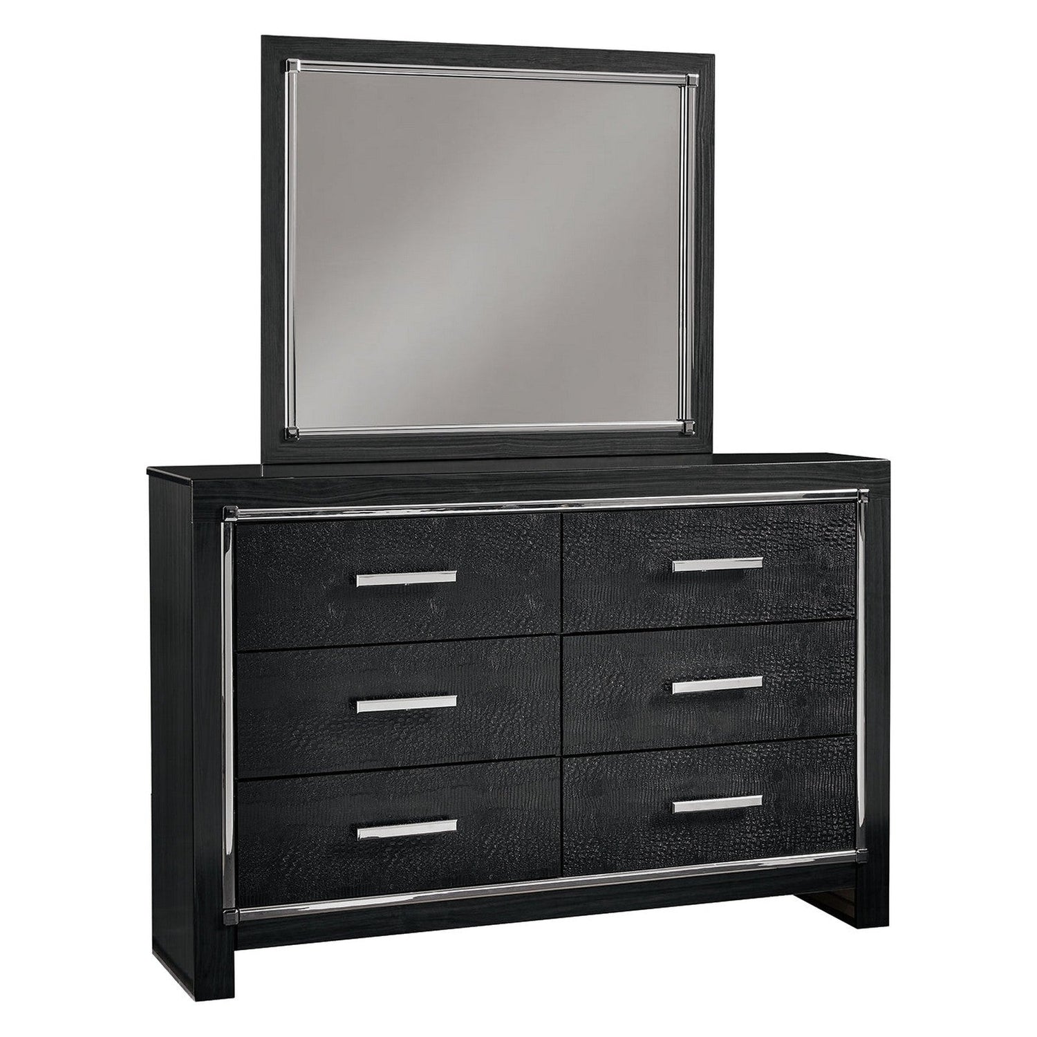 Kaydell Dresser and Mirror Ash-B1420B1