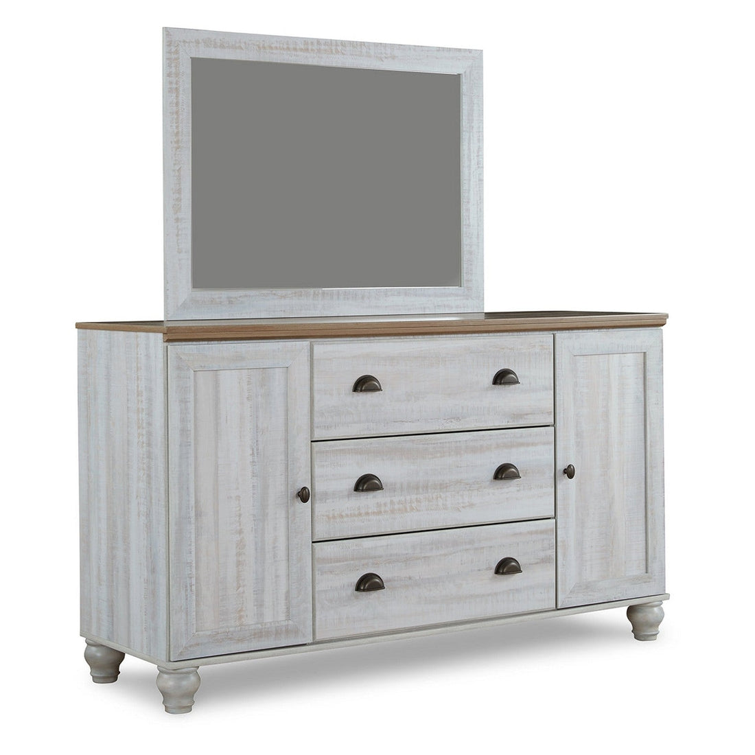 Haven Bay Dresser and Mirror Ash-B1512B1