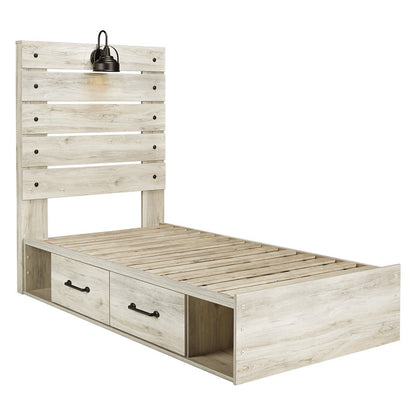 Cambeck Panel Bed with 2 Storage Drawers