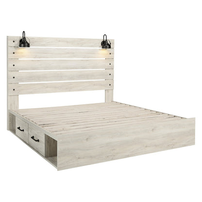 Cambeck Panel Bed with 2 Storage Drawers