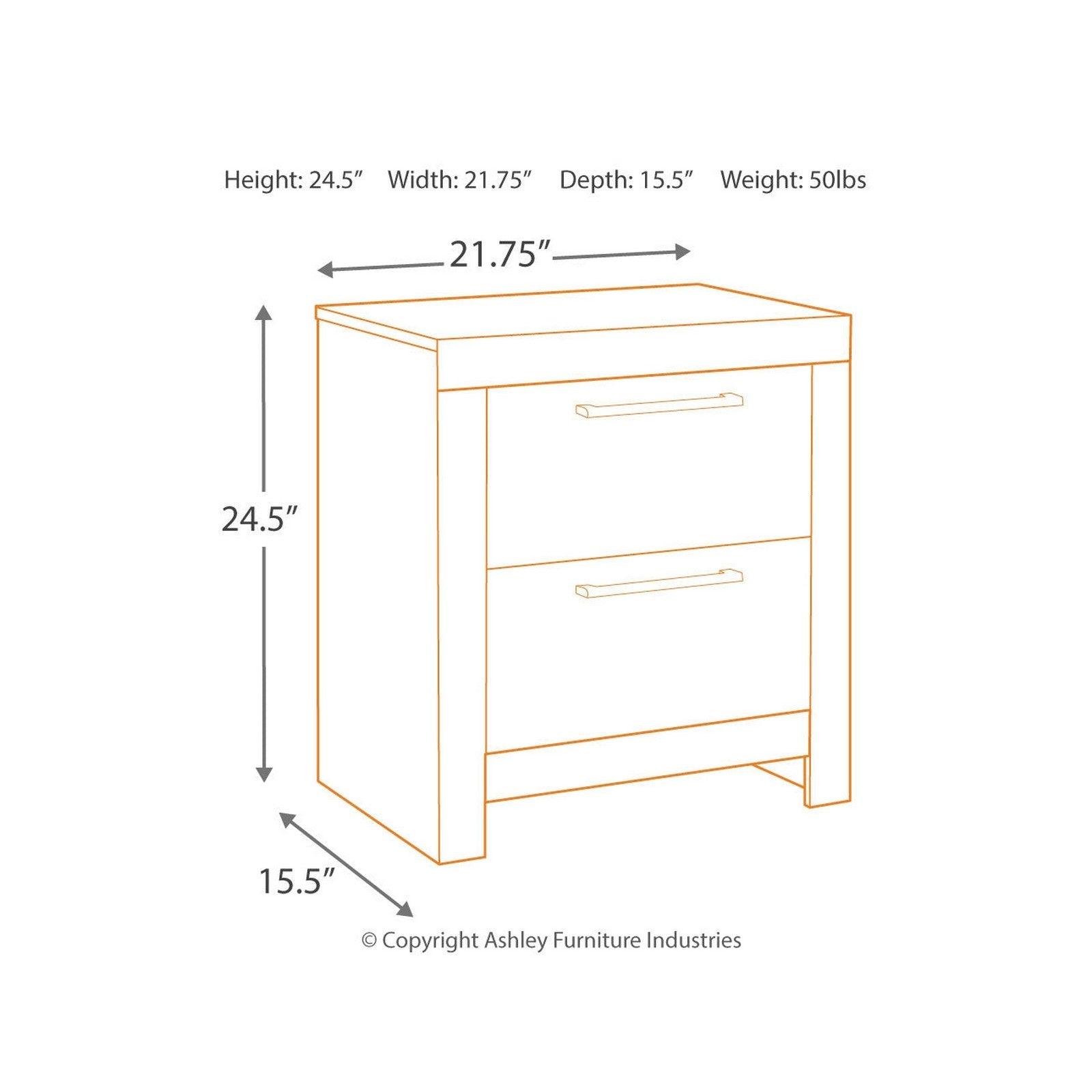 Derekson Nightstand Ash-B200-92