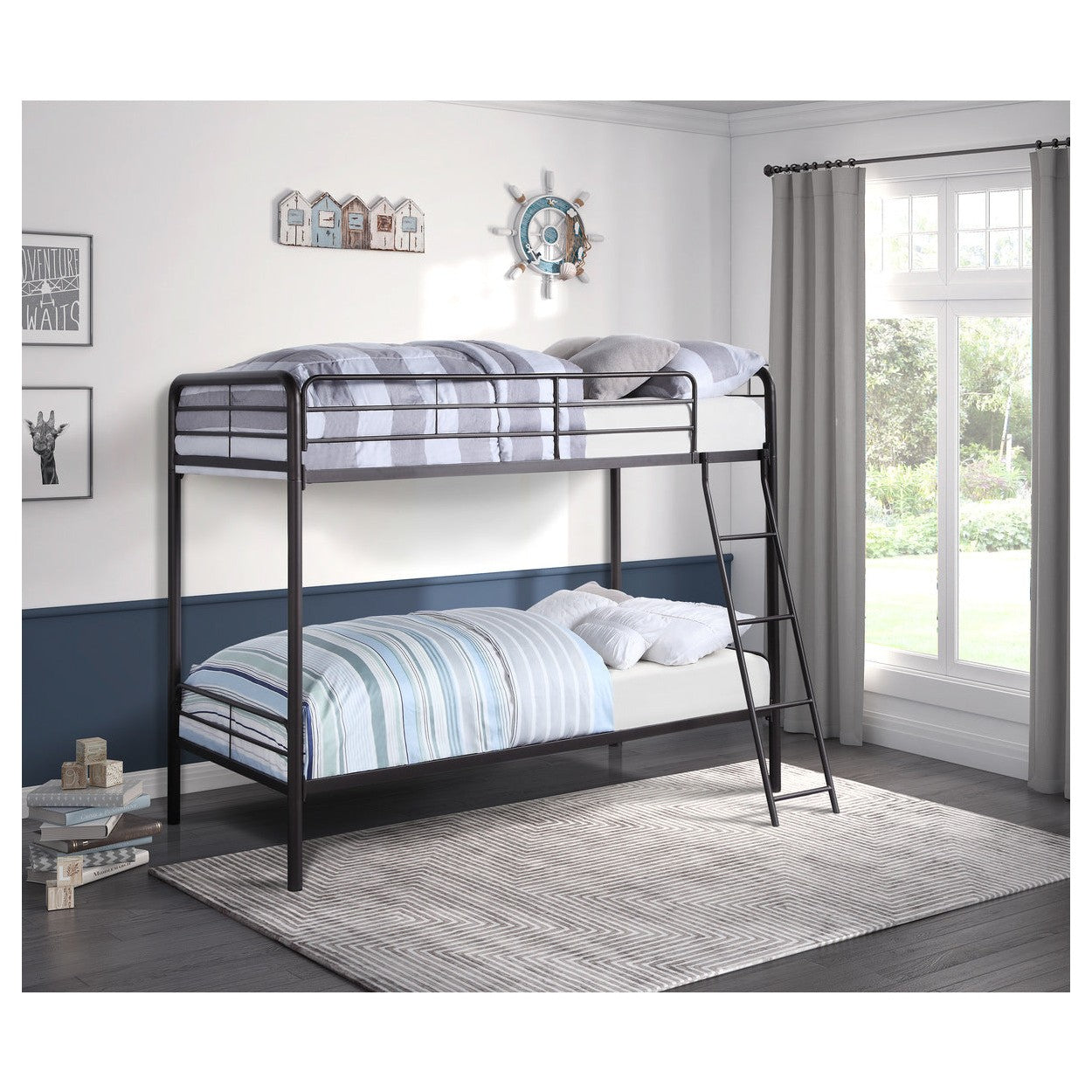 Twin/Twin Bunk Bed B2009DZ-1