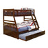 (4) Twin/Full Bunk Bed with Twin Trundle B2013TFDC-1*R