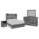 Baystorm Queen Panel Bed, Dresser, Mirror and Nightstand Ash-B221B41