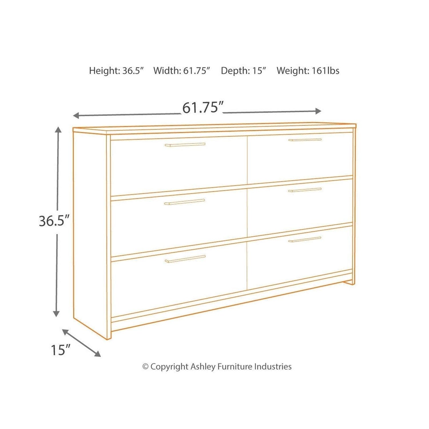 Baystorm Dresser Ash-B221-31