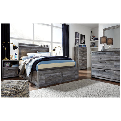 Baystorm Panel Bed with 6 Storage Drawers