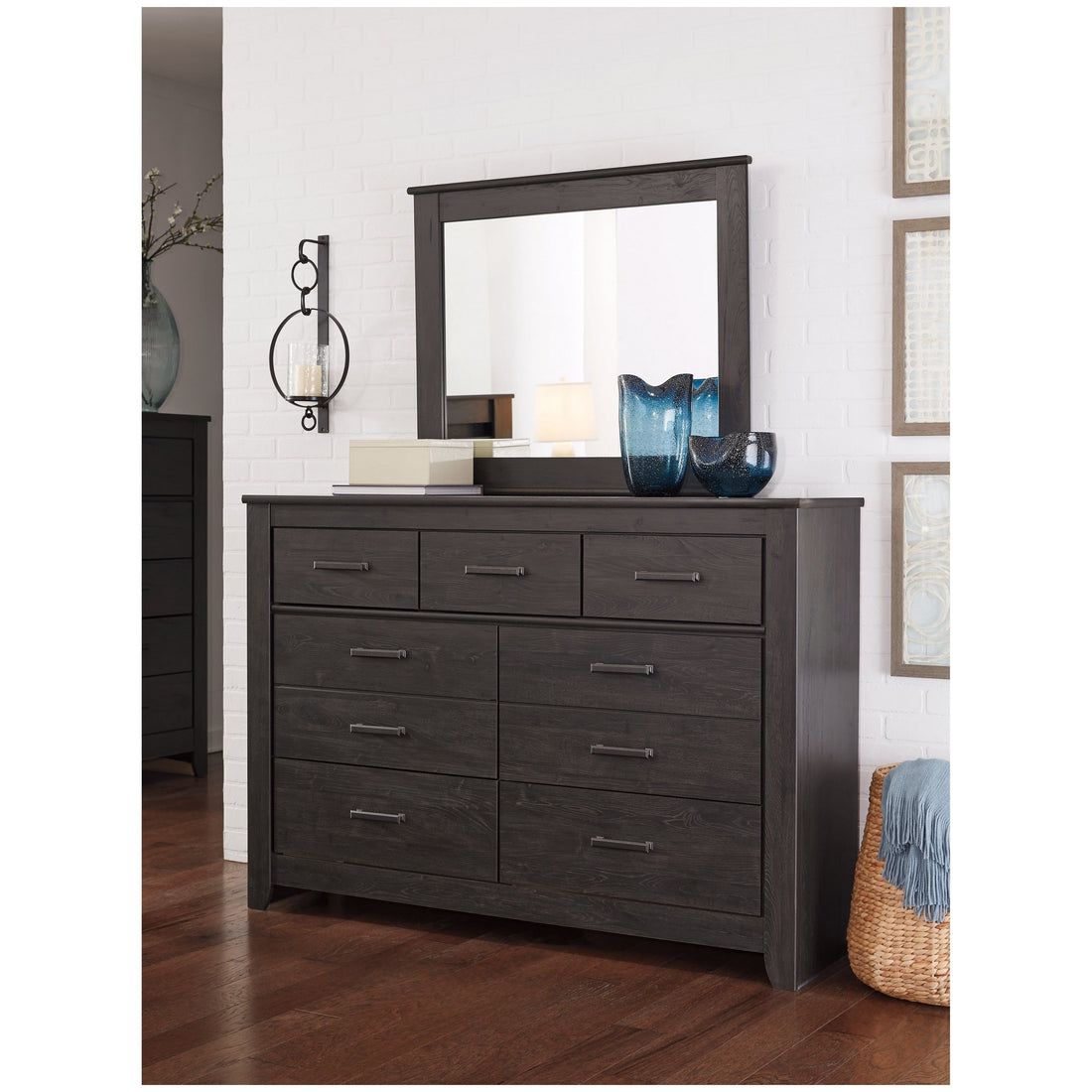 Brinxton Dresser and Mirror Ash-B249B1