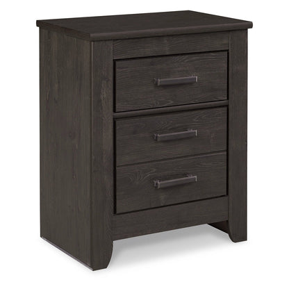 Brinxton Queen Panel Bed, Dresser, Mirror and Nightstand Ash-B249B7