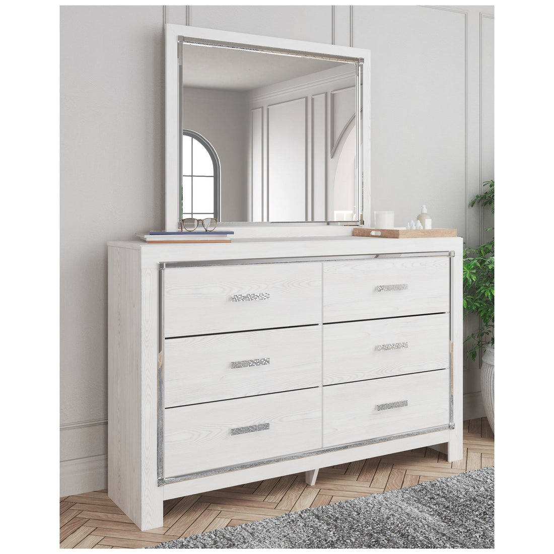 Altyra Dresser and Mirror Ash-B2640B1