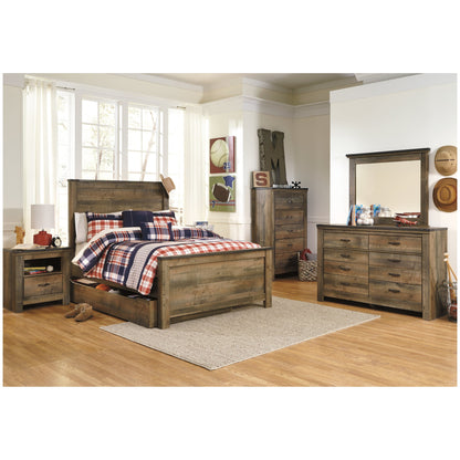 Trinell Panel Bed with 1 Large Storage Drawer