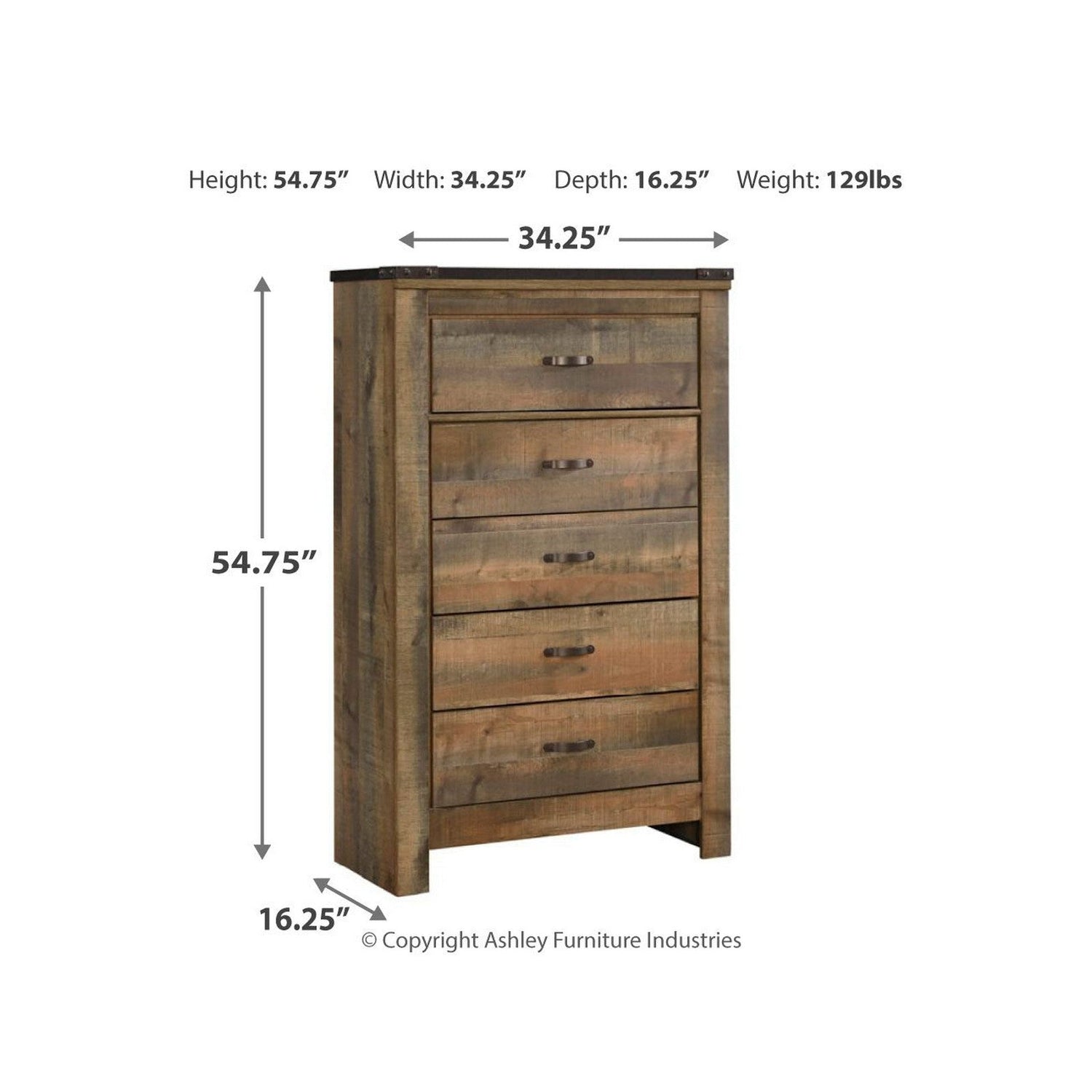 Trinell Chest of Drawers Ash-B446-46