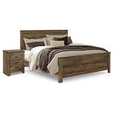 Trinell King Panel Bed and Nightstand Ash-B446B60